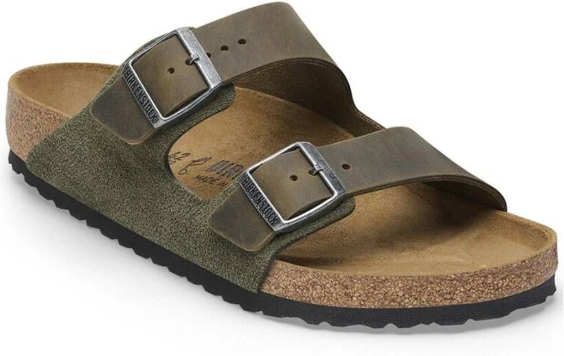 Birkenstock Thyme Arizona Sandalen Green Heren