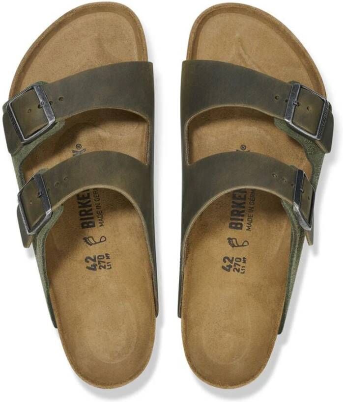 Birkenstock Thyme Arizona Sandalen Green Heren