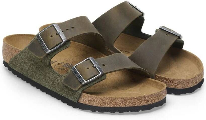 Birkenstock Thyme Arizona Sandalen Green Heren