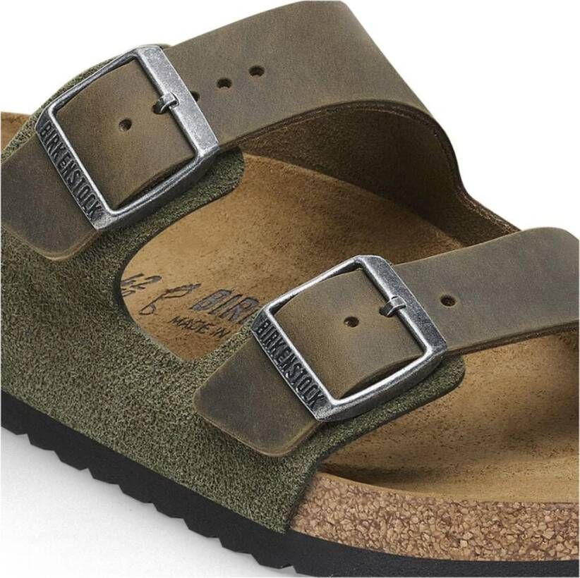 Birkenstock Thyme Arizona Sandalen Green Heren