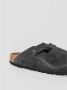 Birkenstock Veelzijdige Suède Leren Klomp Black Dames - Thumbnail 6