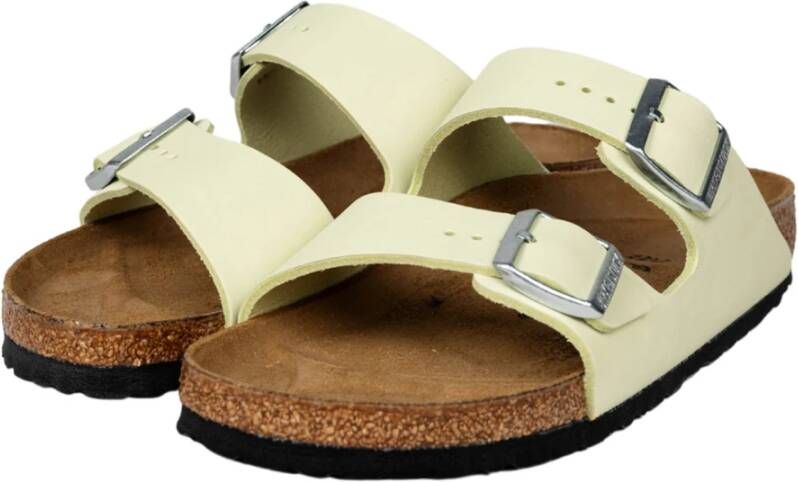 Birkenstock Vervaagde Lime Nubuck Sandaal Green Dames