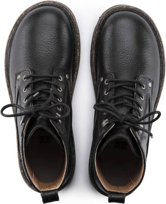 Birkenstock Zwarte platte schoenen Zwart Heren
