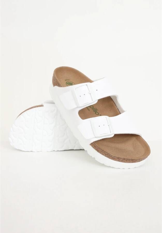 Birkenstock Witte Flex Platform Sandalen voor dames White Dames