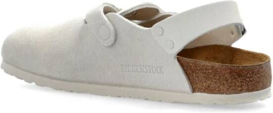 Birkenstock Witte Sandalen Met Gesp Sluiting Kurk Zool White Dames