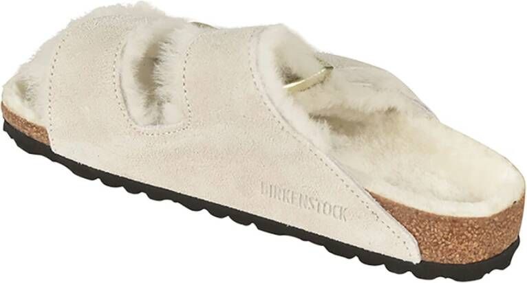 Birkenstock Witte Sandalen voor Zomerse Outfits Beige Dames