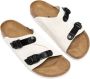 Birkenstock Witte Suède Platte Sandalen White Heren - Thumbnail 3