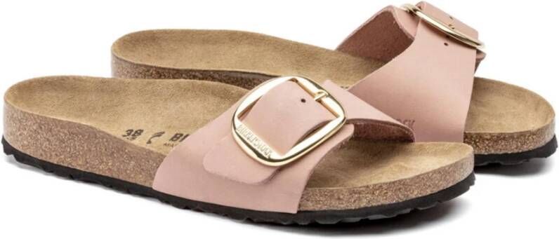 Birkenstock Leren Sliders voor Vrouwen Roze Dames