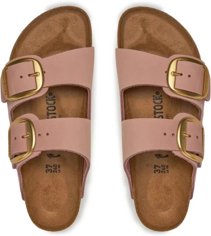 Birkenstock Zachte Roze Gesp Sandalen Pink Dames