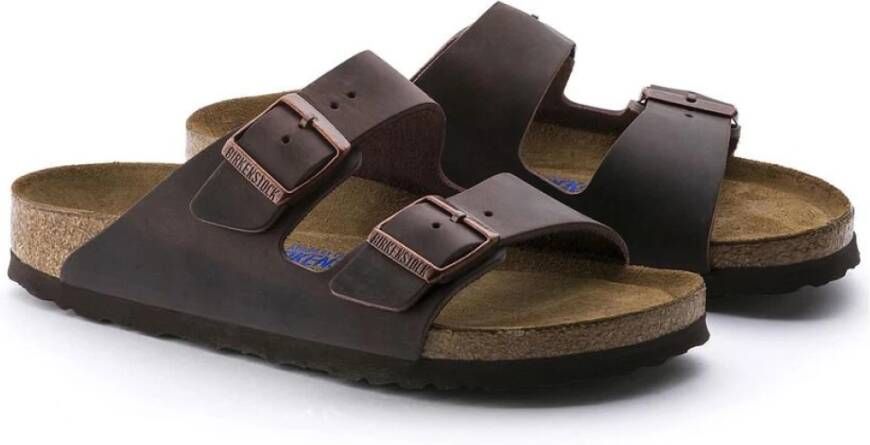 Birkenstock Zachte Sandaal met Verstelbare Bandjes Brown Heren