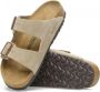 Birkenstock Zachte Suède Sandaal Beige Heren - Thumbnail 3