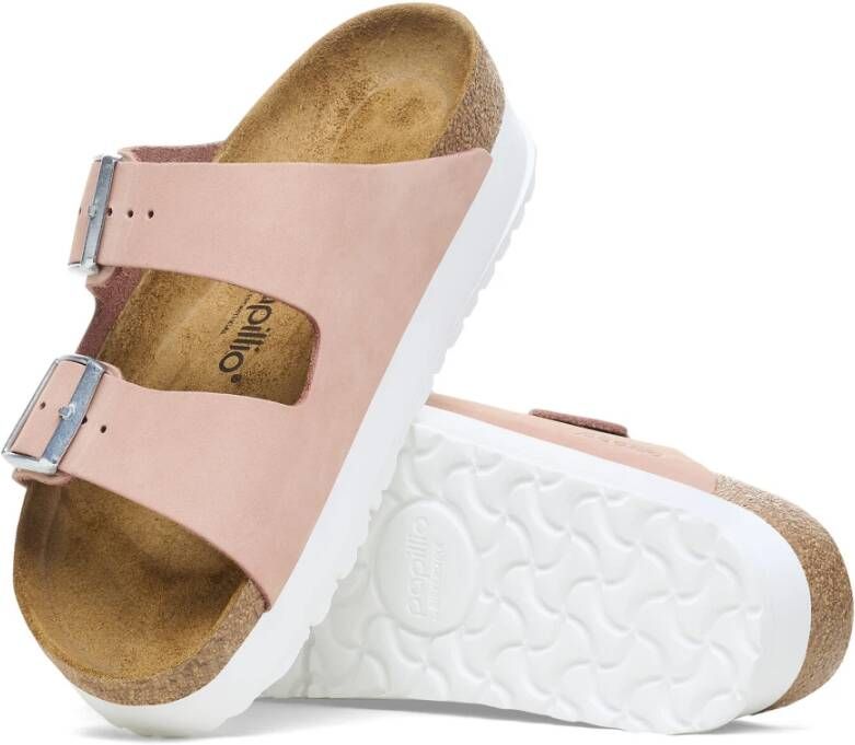 Birkenstock Zachtroze Platform Sandaal Pink Dames