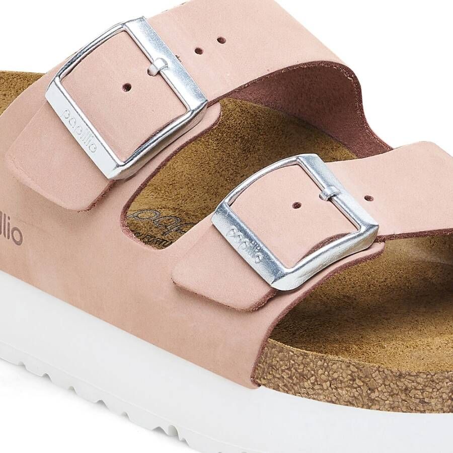 Birkenstock Zachtroze Platform Sandaal Pink Dames