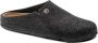 Birkenstock Zermatt Wool Felt Narrow Pantoffels Antraciet Gray Dames - Thumbnail 2