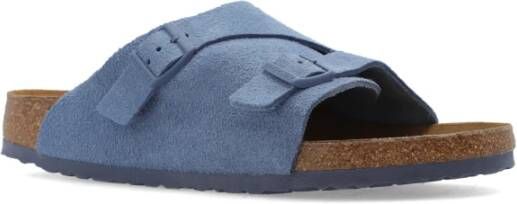 Birkenstock Zurich BS suède sandalen Blue Heren