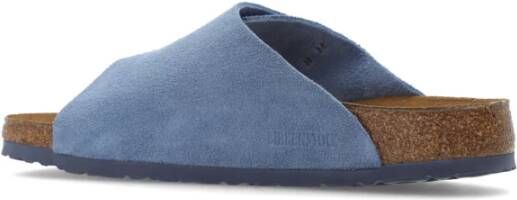 Birkenstock Zurich BS suède sandalen Blue Heren