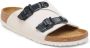 Birkenstock Tech Antique White Suede Leren Slippers White Heren - Thumbnail 2