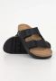 Birkenstock Zwarte Logo Sandalen Gesp Sluiting Rubberen Zool Black Dames - Thumbnail 23