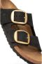 Birkenstock Zwarte Big Buckle Nubuck Sandalen Black Dames - Thumbnail 4