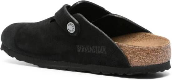 Birkenstock Boston Platte Schoenen Black Heren