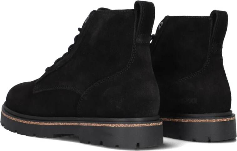 Birkenstock Zwarte Lace Mid Boots voor Vrouwen Black Dames