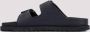 Birkenstock Zwarte Leren Geweven Sandalen voor Mannen Black Heren - Thumbnail 2