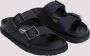 Birkenstock Zwarte Leren Geweven Sandalen voor Mannen Black Heren - Thumbnail 3