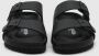 Birkenstock Zwarte leren instap sandalen Comfortabel voetbed Black Heren - Thumbnail 2