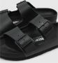 Birkenstock Zwarte leren instap sandalen Comfortabel voetbed Black Heren - Thumbnail 4