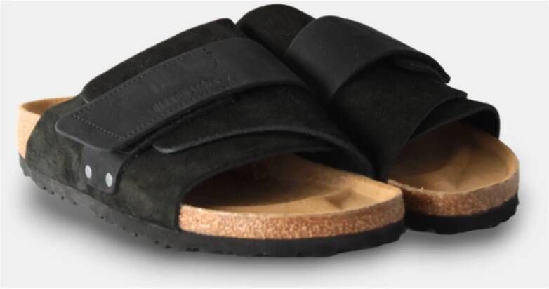 Birkenstock Zwarte Leren Sandalen Lente Zomer Black Dames