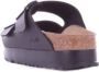 Birkenstock Zwarte Logo Sandalen Gesp Sluiting Rubberen Zool Black Dames - Thumbnail 27