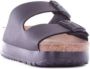 Birkenstock Zwarte Logo Sandalen Gesp Sluiting Rubberen Zool Black Dames - Thumbnail 24