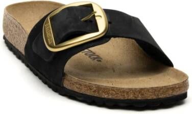 Birkenstock Zwarte Madrid Big Buckle Sandalen Black Dames