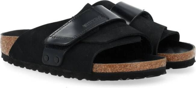 Birkenstock Zwarte Nubuck High Shine Sandalen Black Dames