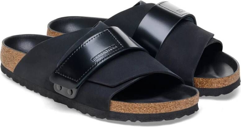 Birkenstock Zwarte Nubuck Kyoto Sandalen Black Dames