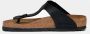 Birkenstock Zwarte Nubuck Sandaal met Kurken Voetbed Black Dames - Thumbnail 3