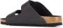 Birkenstock Zwarte Platte Leren Sandalen Black Dames - Thumbnail 2