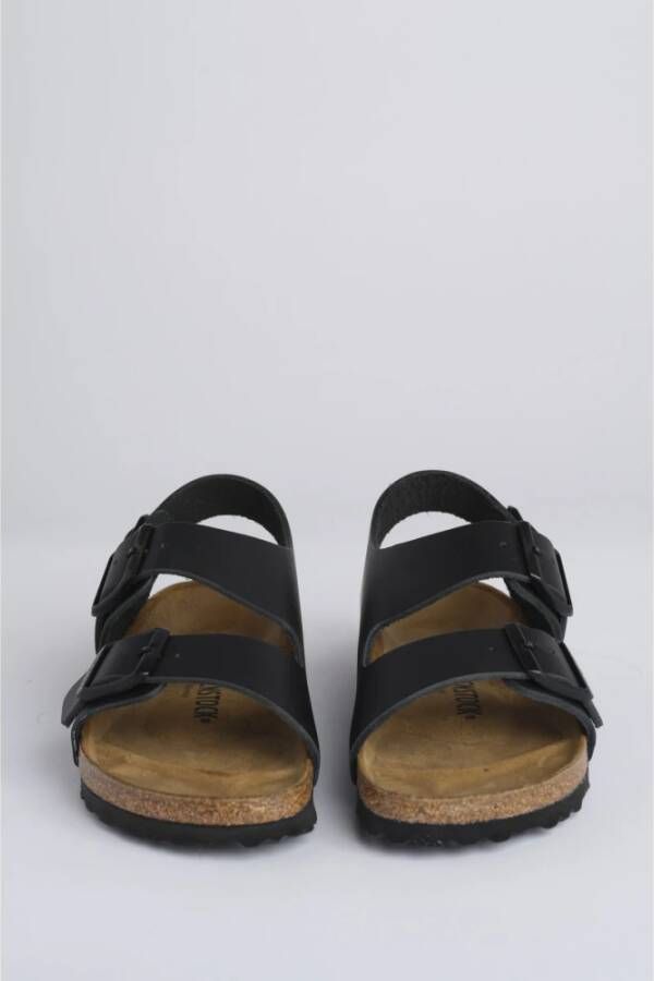 Birkenstock Zwarte platte sandalen 100% EVA samenstelling Black Dames