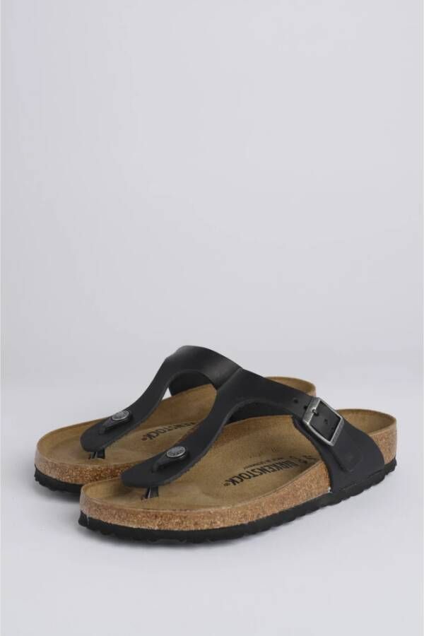 Birkenstock Zwarte platte schoenen Arizona stijl Black Dames