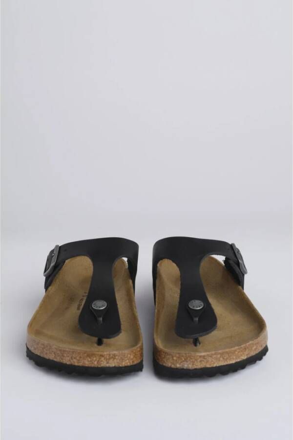 Birkenstock Zwarte platte schoenen Arizona stijl Black Dames