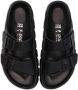 Birkenstock Zwarte Leren Verstelbare Strap Sandalen Black Dames - Thumbnail 15