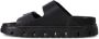 Birkenstock Zwarte Leren Verstelbare Strap Sandalen Black Dames - Thumbnail 16