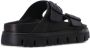 Birkenstock Zwarte Leren Verstelbare Strap Sandalen Black Dames - Thumbnail 17