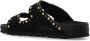 Birkenstock Zwarte Studs Platte Sandalen Black Dames - Thumbnail 6