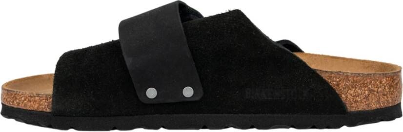 Birkenstock Zwarte suède Kyoto sandaal Black Heren