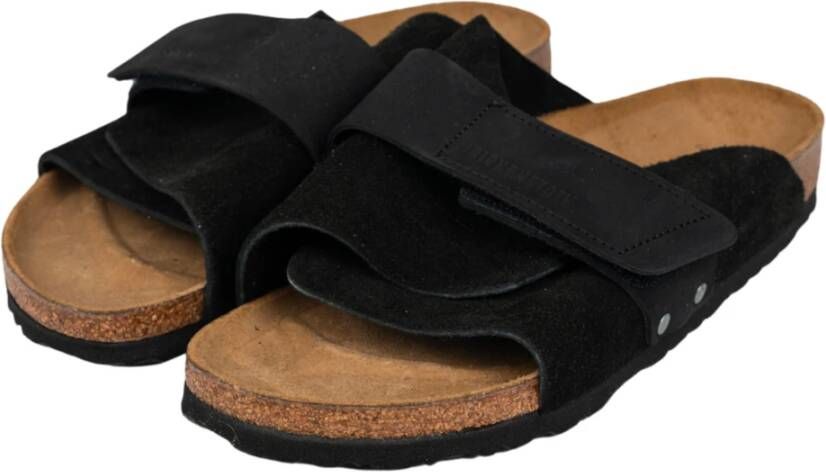 Birkenstock Zwarte suède Kyoto sandaal Black Heren