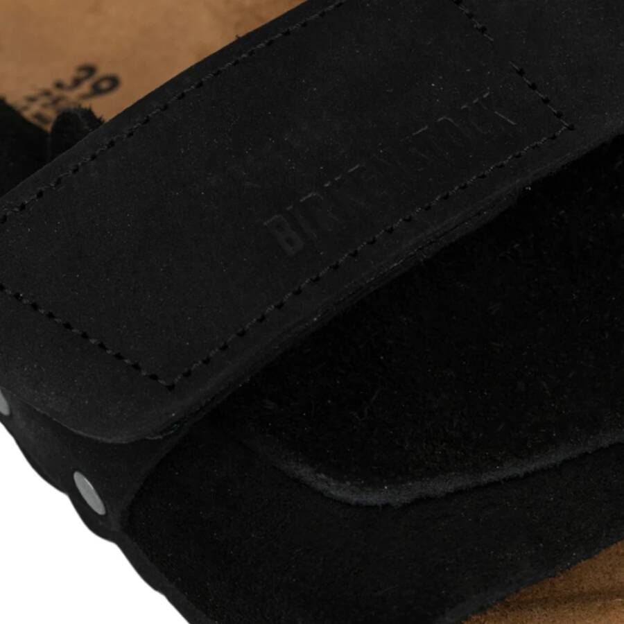 Birkenstock Zwarte suède Kyoto sandaal Black Heren