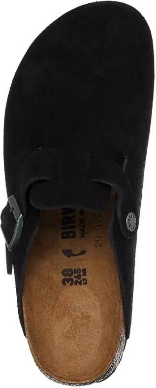 Birkenstock Zwarte Suède Leren Sandalen Black Heren