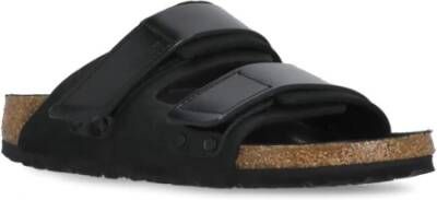 Birkenstock Zwarte Suède Pantoffels Black Dames