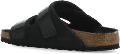 Birkenstock Zwarte Suède Pantoffels Black Dames